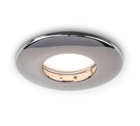 Valuelights Fir Bathroom/shower Ip65 Black Chrome Domed Ceiling Downlight - Includes 5W Led Bulb 6500K Cool White