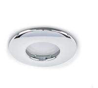 MiniSun | Fir Chrome Domed Ceiling Downlight | Bath Recessed Lighting, Home Décor & Improvement Essential | Includes 5W LED Bulb [6500K Cool White] | Mains Wired