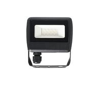 MiniSun | 10w LED Slimline IP65 Black Outdoor Flood Wall Light | Flood & Spot Lighting, Home Décor & Improvement Essential | Includes Bulb [6500K Cool White]