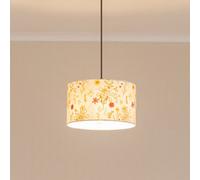 Valuelights Flora Delicate Flower Embroidered Fabric Small Drum Lamp Shade (D)25Cm
