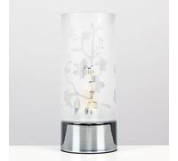 Valuelights Florette Silver Table Lamp Dimmable Silver