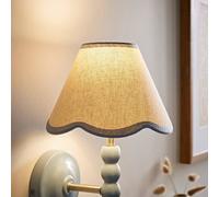ValueLights | Florie Linen Blue Scallop Trim Mini Lamp Shade | Shades, Home Décor & Improvement Essential