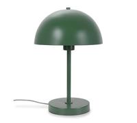 ValueLights | Forest Green Single Stem Bedside Table Lamp with Dome Lampshade | Home Décor, Bedside & Desk Lamp | Includes Bulb