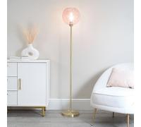 ValueLights Frenchie Metal Statement Floor Lamp - Gold