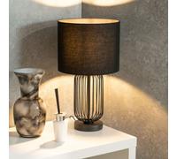 Set of 2 Gail Metal Table Lamps in Black black