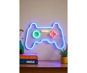 Valuelights Games Controller Neon Blue Light Decoration Blue