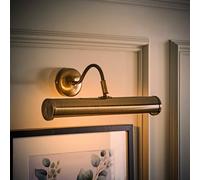 Valuelights Gemini Antique Brass Twin Picture Wall Light And Bulbs