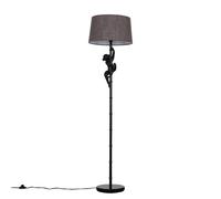 MiniSun | Modern Black Hanging Monkey Floor Lamp with a Grey Tapered Shade | Floor Lamps & Torchieres, Home Décor, Improvement & Lifestyle Essential
