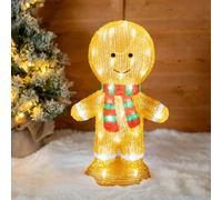 ValueLights Gerry IP44 Outdoor LED Acrylic Christmas Gingerbread Man ValueLights Multicolor
