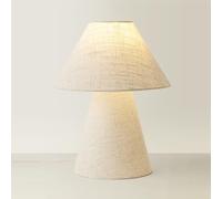 ValueLights | Gigi Natural Linen Full Fabric Tapered Table Lamp | Table Lamps & Home Improvements Essential