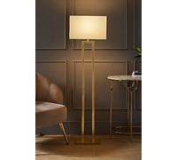 ValueLights | Gloria Gold Double Stem Metal Floor Lamp with Rectangular Lamp Shade | Floor Lamps, Home Décor & Improvement Essential