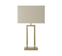 ValueLights | Gloria Gold Double Stem Metal Table Lamp with Rectangular Lamp Shade | Table Lamps, Home Décor & Improvement Essential
