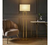 ValueLights | Gloria Gold Double Stem Metal Floor Lamp with Rectangular Lamp Shade | Floor Lamps, Home Décor & Improvement Essential