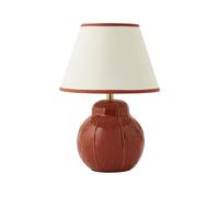 ValueLights | Gourdette Burnt Orange Table Lamp with Tapered Trim Shade and Bulb | Table Lamp, Home Décor & Improvement Essential