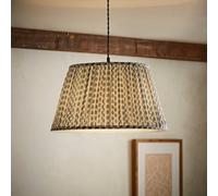 Valuelights Grange Large Blue Floral Pleated Lamp Shade