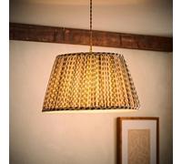 ValueLights | Grange Large Green Floral Pleated Lamp Shade and Bulb | Shades, Home Décor & Improvement Essential | Bulb Included