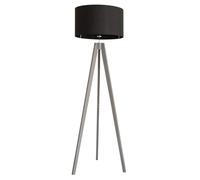ValueLights | Grey Wood Tripod Floor Lamp with Black Fabric Drum Lampshade Living Room Hallway Light | Floor Lamps, Home Décor & Improvement Essential