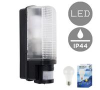 Valuelights Griffin Outdoor Heavy Duty Ip44 Rated 110 Degree Bulkhead Security Wall Light With Pir Motion Detector And Led Bulb