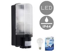 Valuelights Griffin Outdoor Ip44 Rated 110 Degree Bulkhead Security Wall Light With Pir Motion Detector With Led Bulb