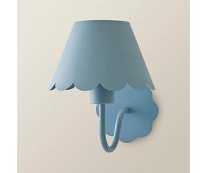 ValueLights | Hallie Blue Scallop Rechargeable Wall Light | Wall Lights, Home Décor & Improvement Essential