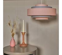 Valuelights Hampshire Pink Ceiling Shade And Bulb (D)35Cm