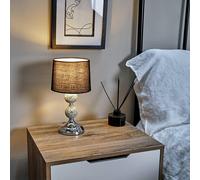 Valuelights Harmony Pair Of Black Table Lamp Black