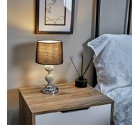 Harmony Pair of Black Table Lamp ValueLights Black One Size