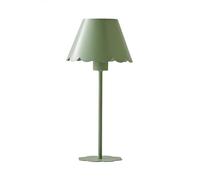 ValueLights Hattie Green Scallop Rechargeable Table Lamp