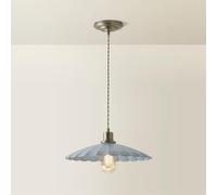 ValueLights | Holborn Blue Scallop Pendant Ceiling Light | Ceiling Light, Home Décor & Improvement Essential