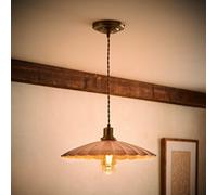 ValueLights | Holborn Dusky Pink Scallop Pendant Ceiling Light and Bulb | Ceiling Light, Home Décor & Improvement Essential | Bulb Included
