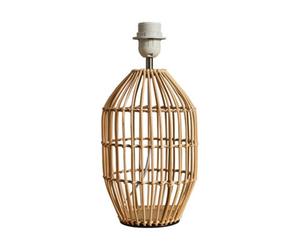 Valuelights Hollins Contemporary Natural Rattan Cylinder Table Lamp Base
