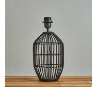 Valuelights Hollins Matt Black Table Lamp Base Black