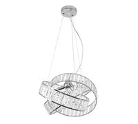 Hudson 3 Way Silver Ceiling Light Pendant ValueLights Silver One Size