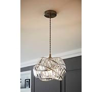 MiniSun | Modern Polished Chrome Intertwined Rings Design Ceiling Light Shade | Pendant Lights, Home Décor & Improvement Essential | 30cm Shade Width