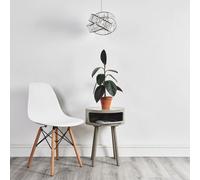Valuelights Hudson Silver Ceiling Shade And Bulb (D)30Cm
