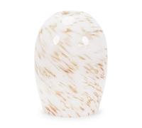 ValueLights | White Confetti Glass Easy Fit Ceiling Pendant Light Shade | Pendant Lights, Home Décor & Improvement Essential | Includes Bulb | 16.3cm Shade Width