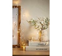 Valuelights Indoor Plastic Diamond Gems Christmas String Lights 10 Warm White Bulbs White One Size