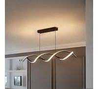 Valuelights Infinity Black Double Twist Integrated Led Ceiling Light
