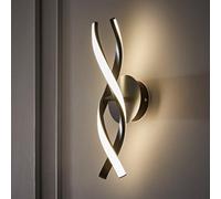 Valuelights Infinity Black Double Twist Integrated Led Wall Light