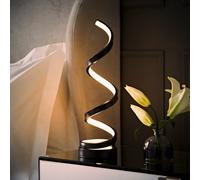 Valuelights Infinity Black Single Twist Integrated Led Table Lamp
