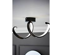 ValueLights | Matt Black Single Twist Wall Light Integrated LED | Outdoor Wall Lights, Home Décor & Improvement Essential