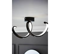 ValueLights | Matt Black Single Twist Wall Light Integrated LED | Outdoor Wall Lights, Home Décor & Improvement Essential