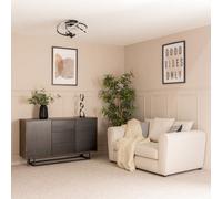 Valuelights Infinity Black Swirl Integrated Led Ceiling Fan With Remote Control