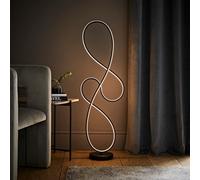 Valuelights Infinity Black Swirl Integrated Led Floor Lamp