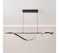 Valuelights Infinity Black Twisted Bar Integrated Led Ceiling Light