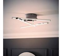 Valuelights Infinity Chrome Adjustable Crossover Integrated Led Ceiling Light