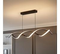 Valuelights Infinity Black Double Twist Integrated Led Ceiling Light