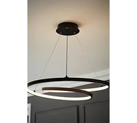 Matt Black Loop Ceiling Light Integrated LED Hanging Adjustable Kitchen Island Living Room Light Fitting