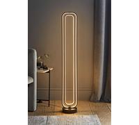 ValueLights | Infinity Matte Black Revolving LED Floor Lamp