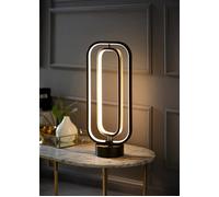 ValueLights Infinity Matte Black Revolving LED Table Lamp